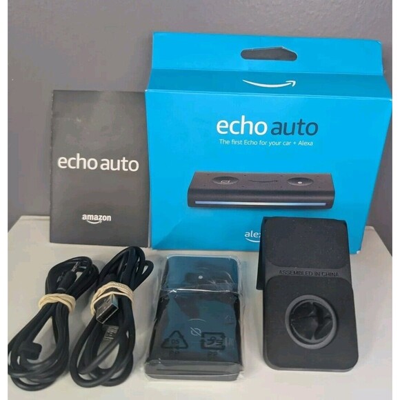 Amazon Echo Auto Hands Free Smart Vehicle Car Speaker Assistant Alexa - Picture 1 of 2